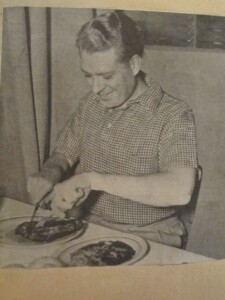 Nelson Eddy eating