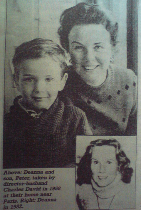 deanna and son 1958