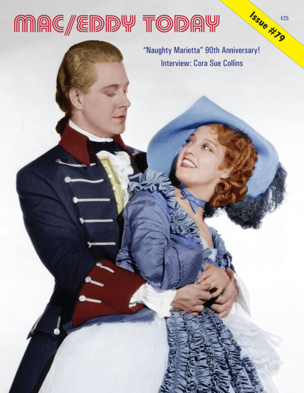 Mac/Eddy Today #79: "Naughty Marietta" 90th anniversary, Cora Sue Collins interview